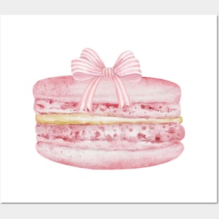 Macaron with bow Posters and Art